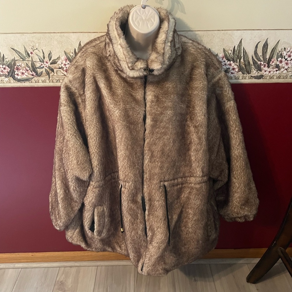 Fashion Nova Black Faux Fur Coat